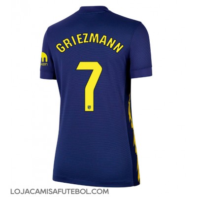 Camisa de Futebol Atletico Madrid Antoine Griezmann #7 Equipamento Secundário Mulheres 2025-26 Manga Curta Camisa de Futebol Atletico Madrid Antoine Griezmann #7 Equipamento Secundário Mulheres 2025-26 Manga Curta